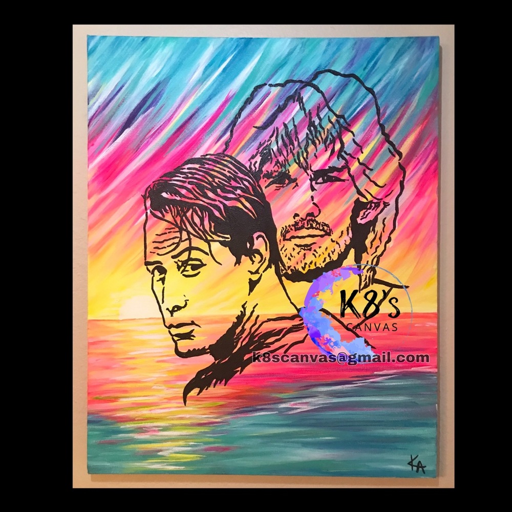 **SOLD** 16x20 Pointbreak canvas painting